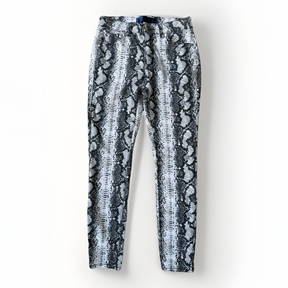 Francesca's Snake Print Stretch Pants Women's Size 27 Festival Y2K Grunge